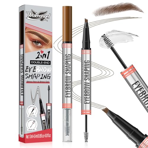 Crayon à Sourcil Magique 3D Waterproof, Micro Brow Pencil Avec