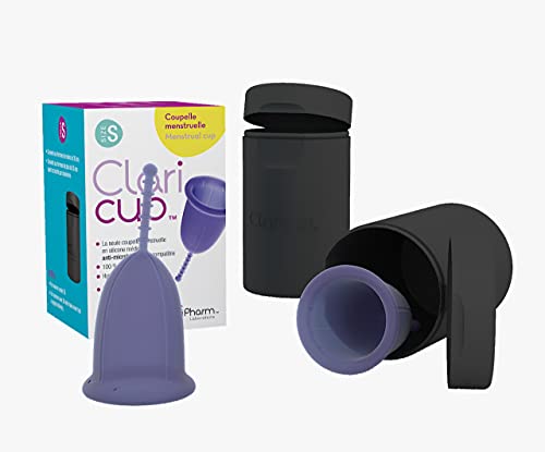 CLARIPHARM Coupe Menstruelle Claricup – Silicone Médical Antimicrobien – Fournie