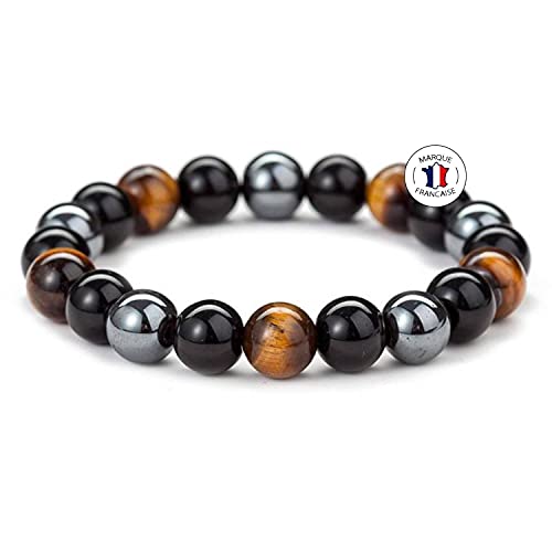 Attraction Zen BRACELET TRIPLE PROTECTION PIERRES NATURELLES | Bracelet Extensible