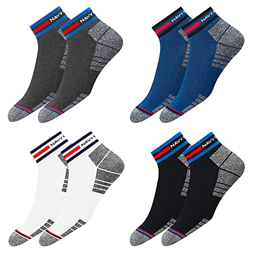 NAVYSPORT Originales Chaussettes Sport Homme Femme Coton Coussin - Lot