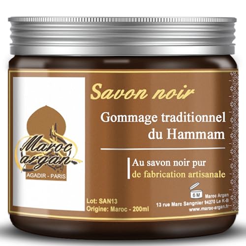 Gommage au Savon noir traditionnel 100% naturel 250g - Visage