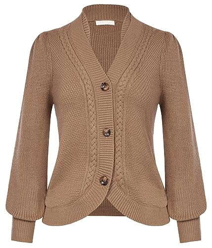 Belle Poque Cardigan à manches longues pour femme - Col