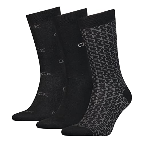 Calvin Klein CLSSC Sock, Black Combo, One Size (Lot de