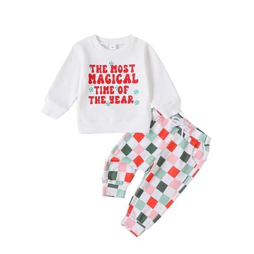 Ensemble 2 pièces de pantalon de Noël unisexe pour bébé