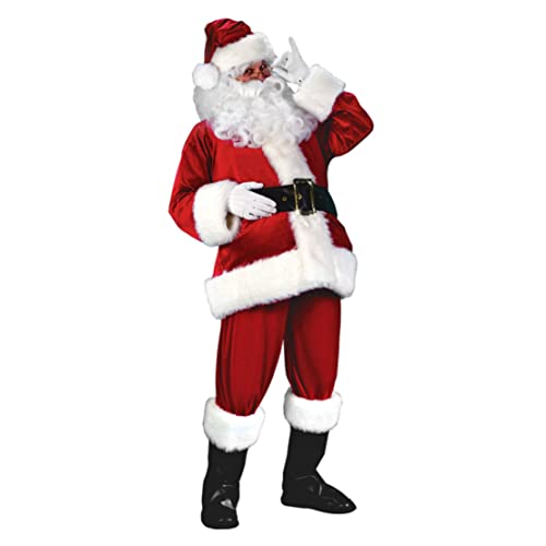 Men Santa Claus tenue de Noël costume costume de barbe